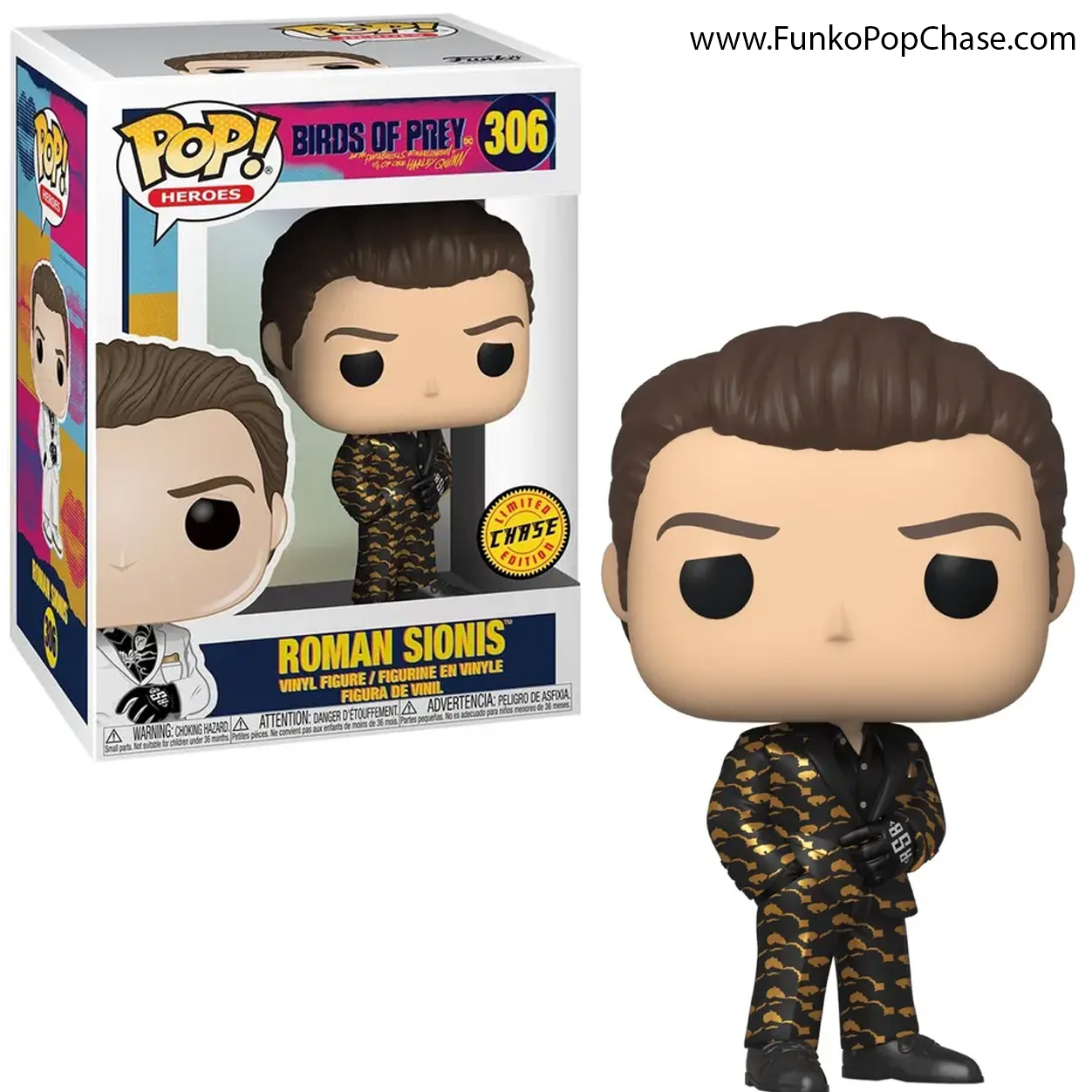 #306 Roman Sionis Black and Gold Funko POP! Chase
