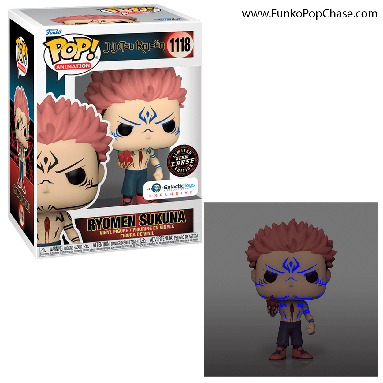 #1118 Ryomen Sukuna Funko POP! Chase #1118 Ryomen Sukuna Funko POP! Chase