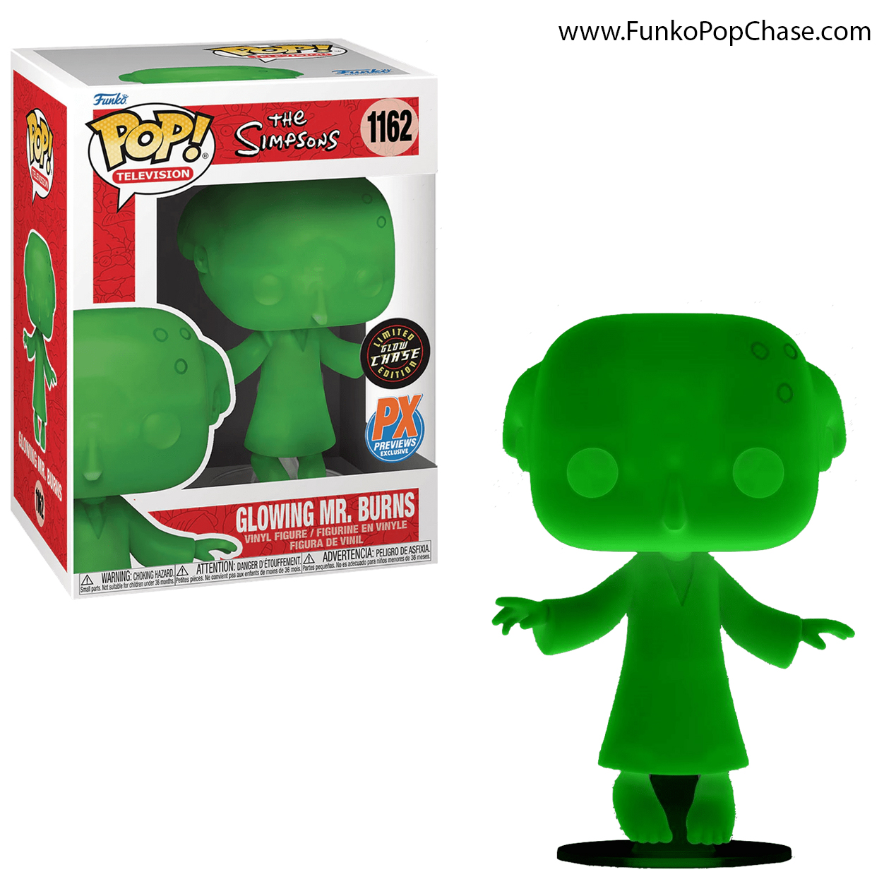 #1162 Glowing Mr. Burns Funko POP! Chase #1162 Glowing Mr. Burns Funko POP! Chase