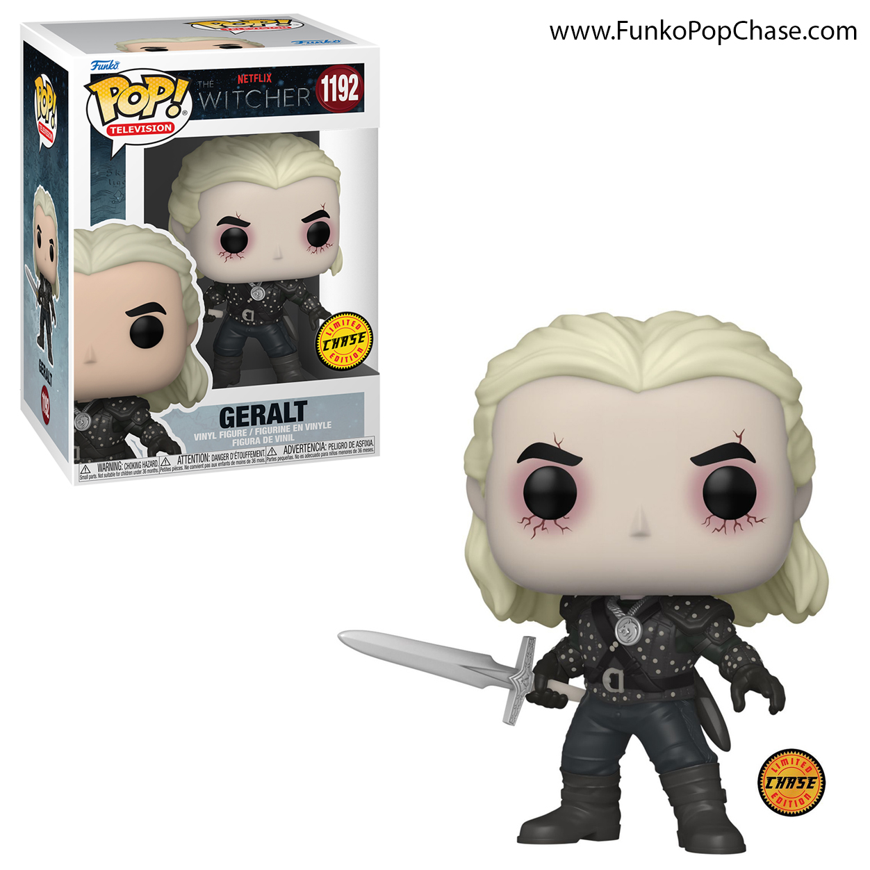 #1192 Geralt Funko POP! Chase #1192 Geralt Funko POP! Chase