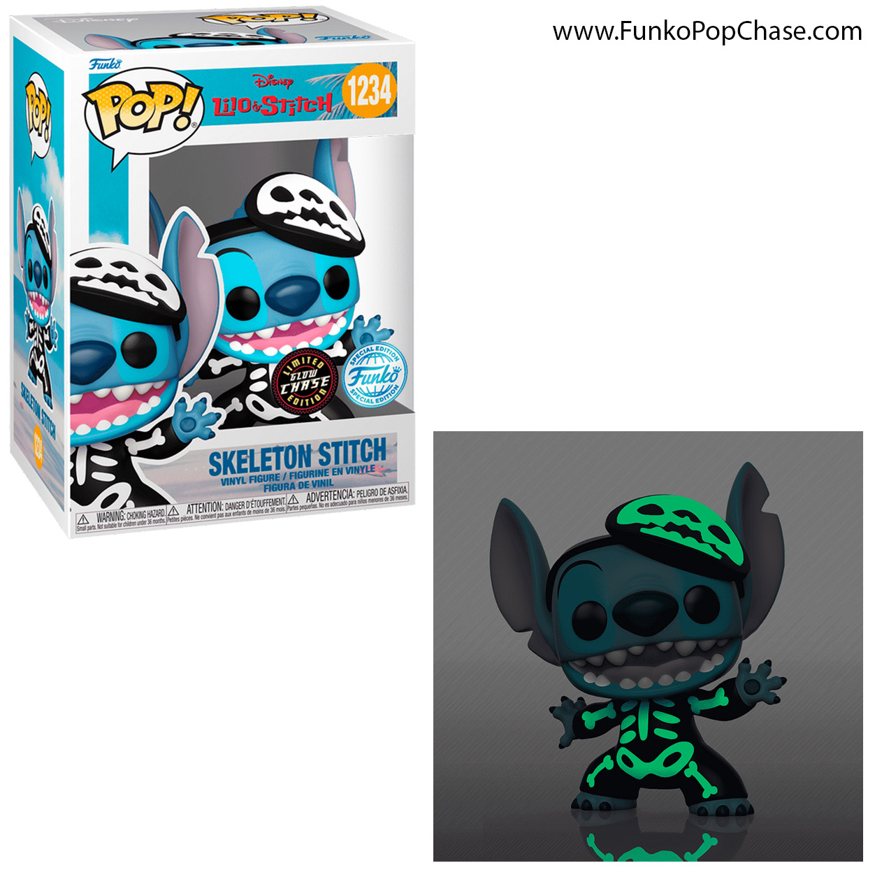 #1234 Skeleton Stitch Funko POP! Chase