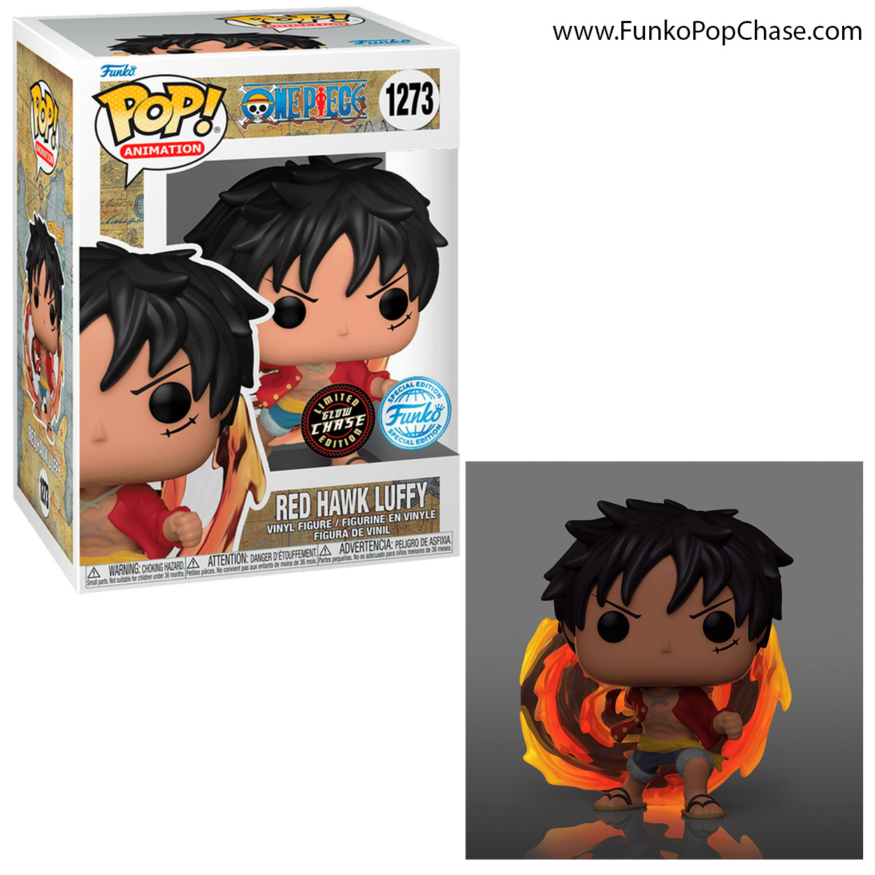 #1273 Red Hawk Luffy Funko POP! Chase