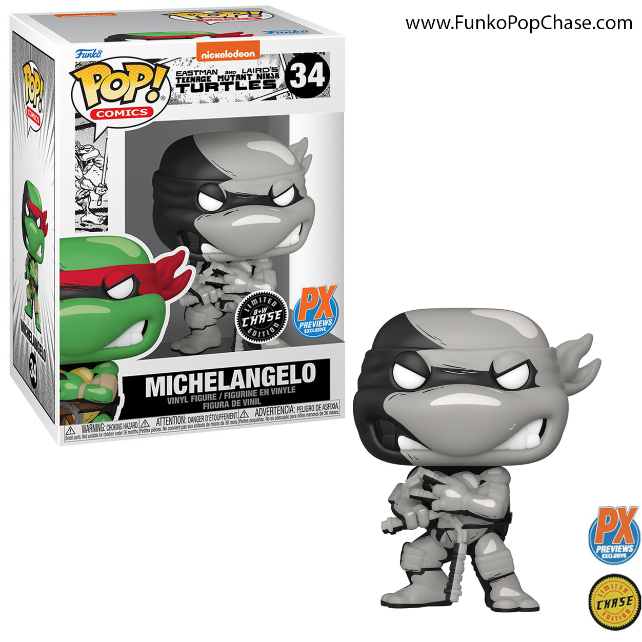 #34 Michelangelo Funko POP! Chase #34 Michelangelo Funko POP! Chase