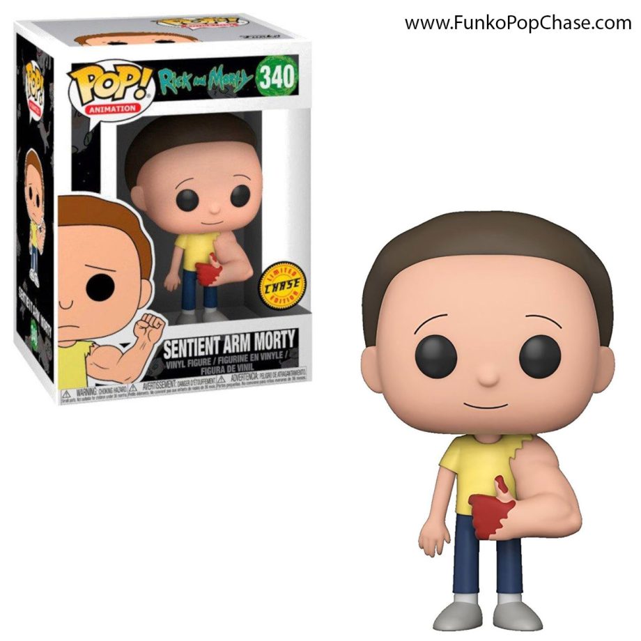 #340 Sentient Arm Morty Funko POP! Chase png