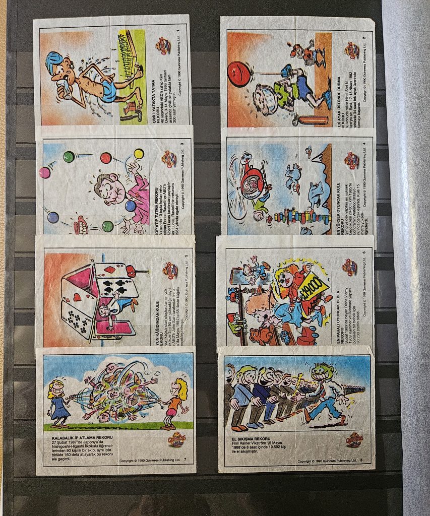 Guinness Records (#1-48) Gum Wrappers