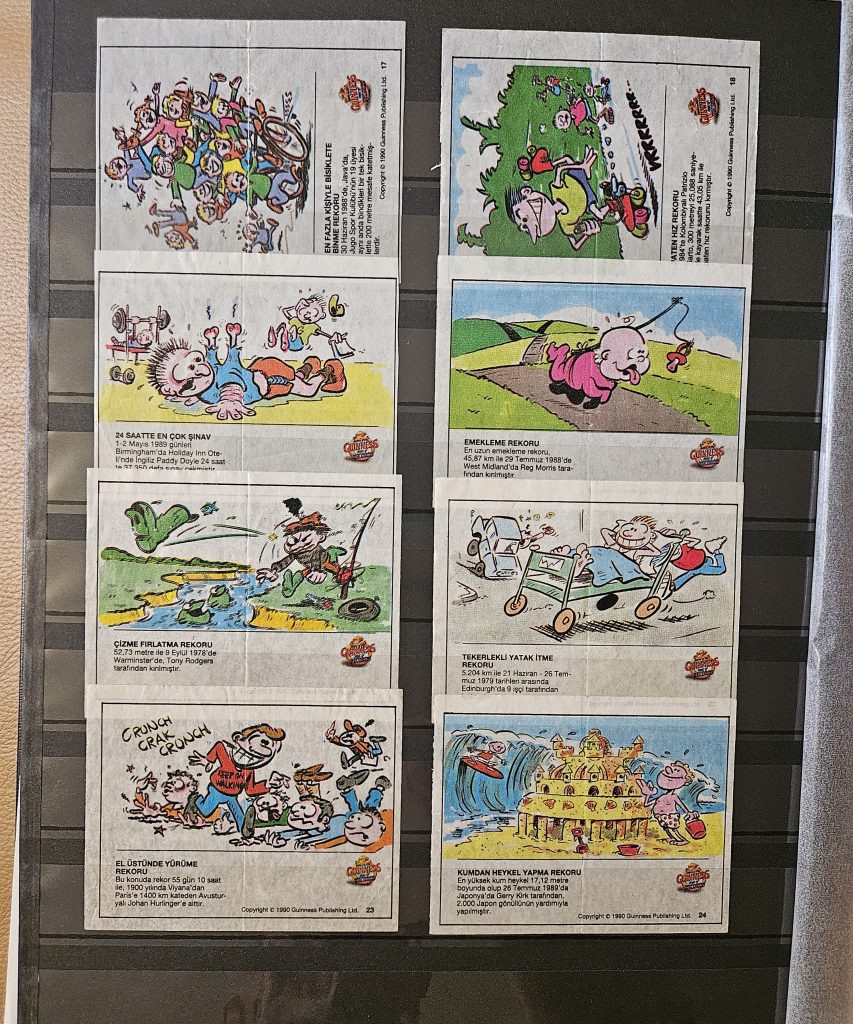Guinness Records (#1-48) Gum Wrappers