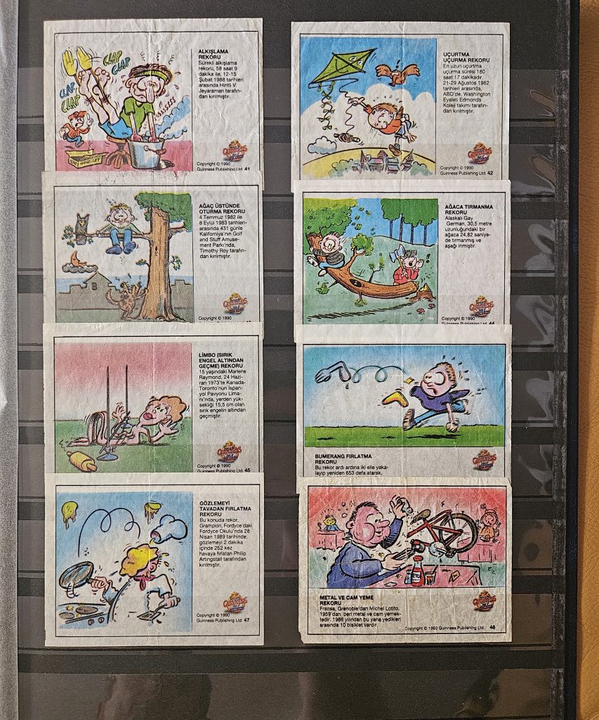 Guinness Records (#1-48) Gum Wrappers